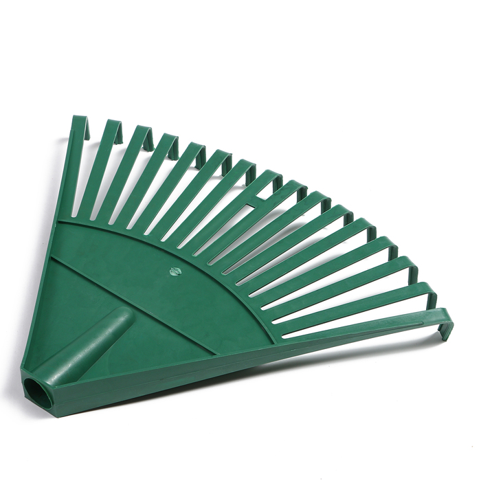 Грабли веерные, 16 зубцов, пластик, тулейка 24 мм, без черенка