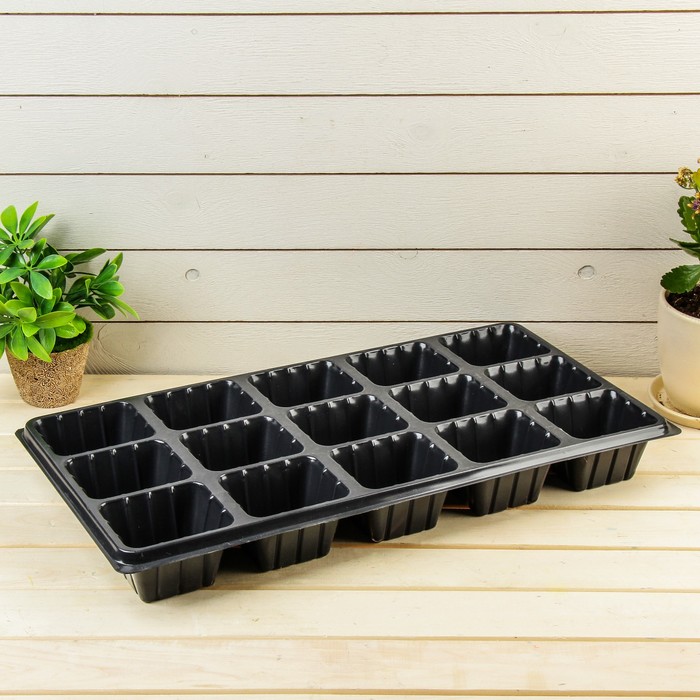 Кассета для рассады, 15 ячеек по 400 мл