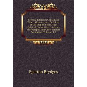 

Книга Censura Literaria