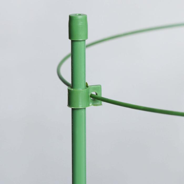 фото Кустодержатель, d = 18,5–20–22 см, h = 60 см, 3 кольца, металл, зелёный greengo