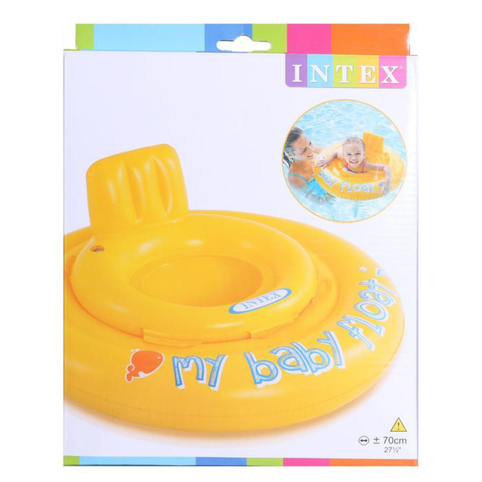 Круг для плавания с сиденьем "My baby float", 70 см, от 6-12 месяцев 56585NP INTEX