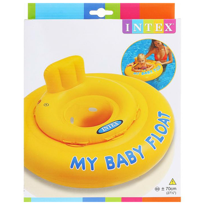 Круг для плавания с сиденьем "My baby float", 70 см, от 6-12 месяцев 56585NP INTEX