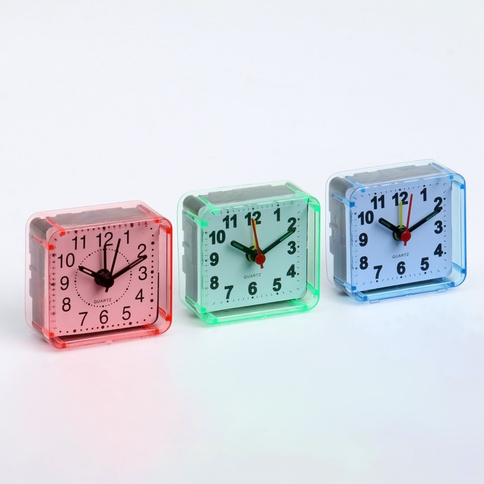 Будильник "Прозрачный", цвета МИКС