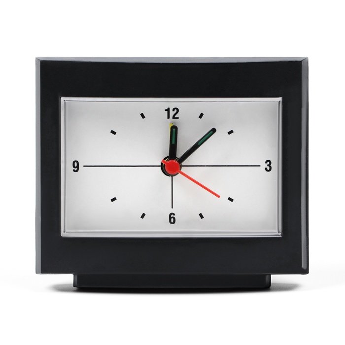Часы - будильник настольные Классика, дискретный ход, циферблат 5 х 8 см, 9 х 10 см, АА
