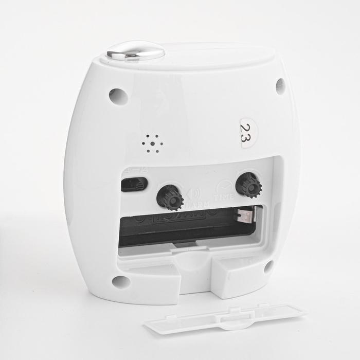 Будильник «Объёмный круг», подсветка, микс