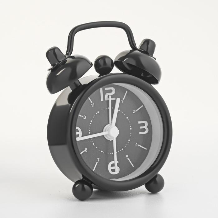 Часы - будильник настольные Классика, дискретный ход, циферблат d-4 см, 6.5 х 4.5 см, LR44
