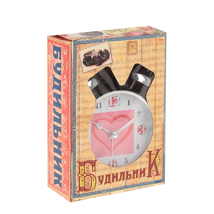 Будильник "Розовое сердце"