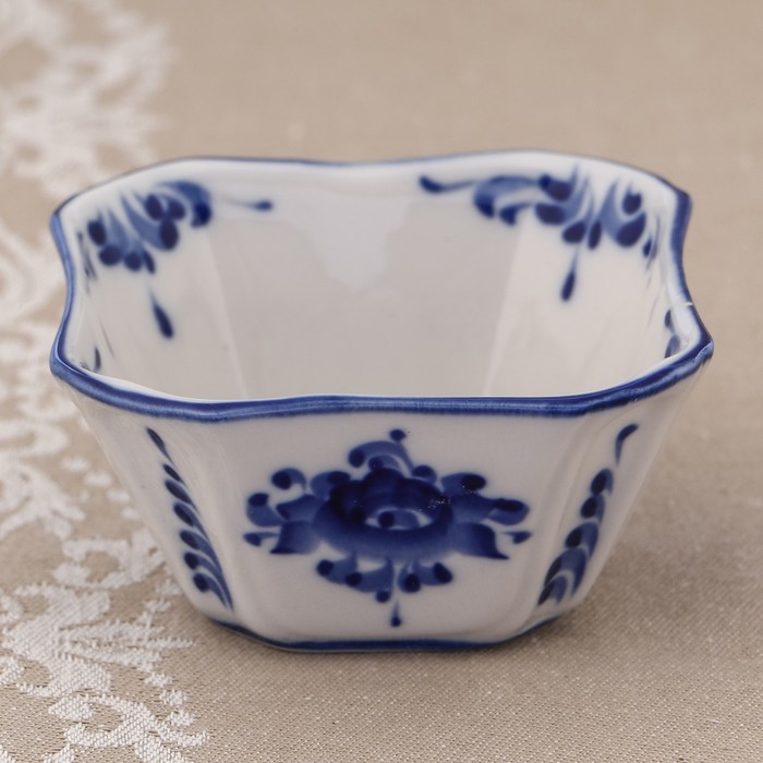 Розетка «Сюрприз», H=4,5 см, гжель