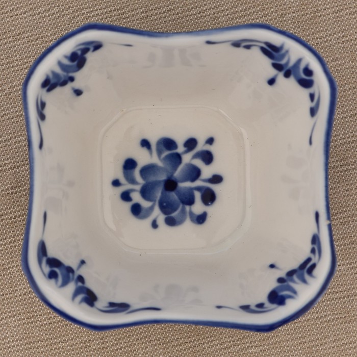 Розетка «Сюрприз», H=4,5 см, гжель