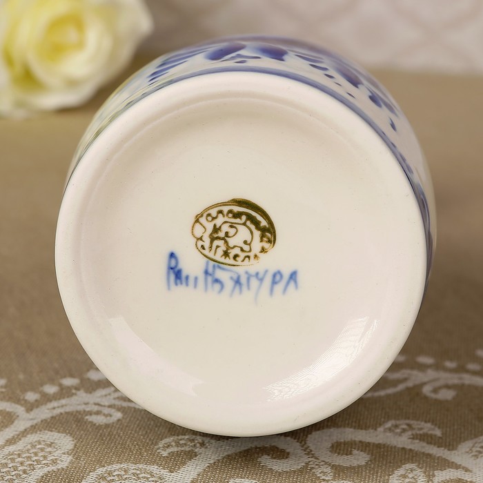 Штоф «Матрёшка», гжель, кобальт, 0.5 л