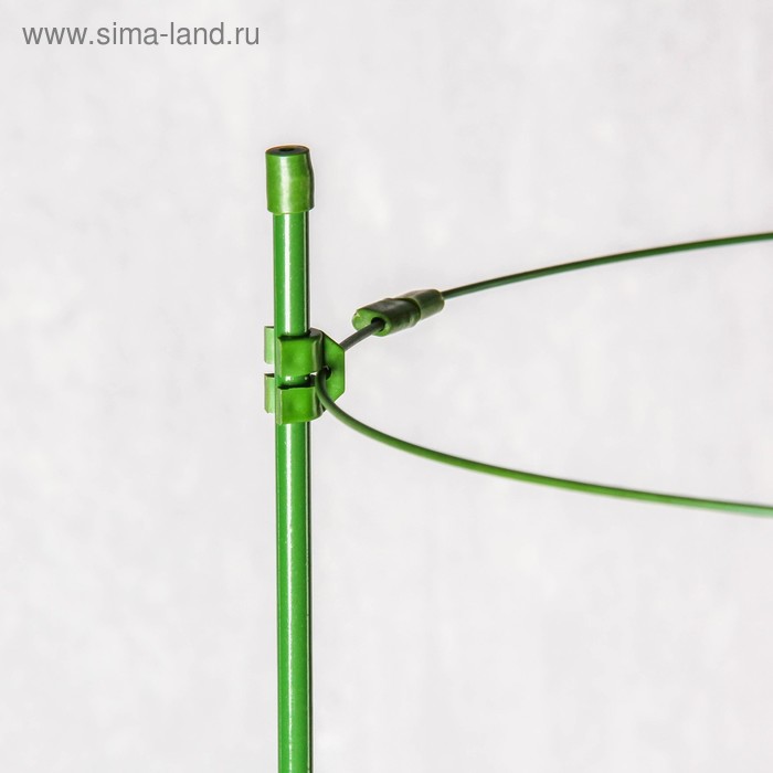 фото Кустодержатель, d = 22–26–28 см, h = 75 см, 4 кольца, металл, зелёный greengo