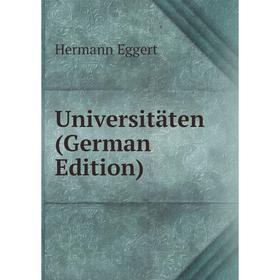 

Книга Universitäten (German Edition)