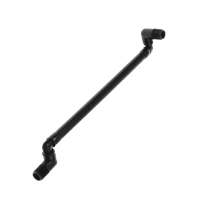 Переходник, 1/2" (12 мм) — 1/2" (12 мм), 34 см, с поворотным механизмом, пластик