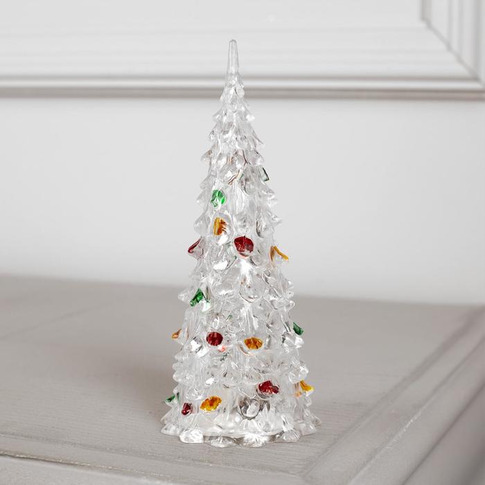 Игрушка световая "Елочка радуга", батарейки в комплекте