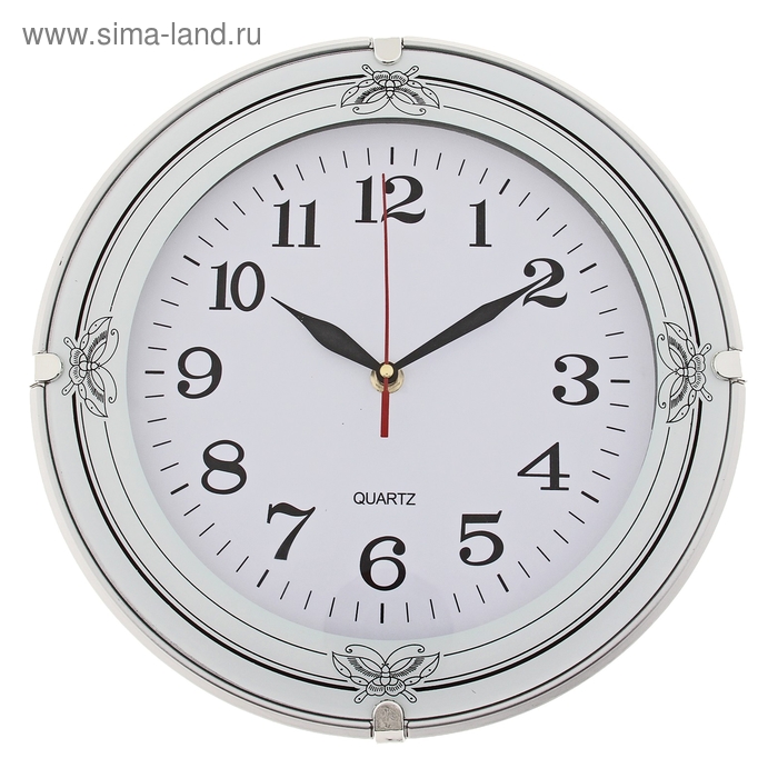 Часы настенные Жаннетт, d-30 см, дискретный ход