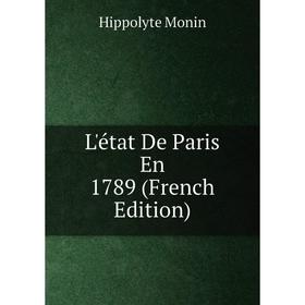 

Книга L'état De Paris En 1789