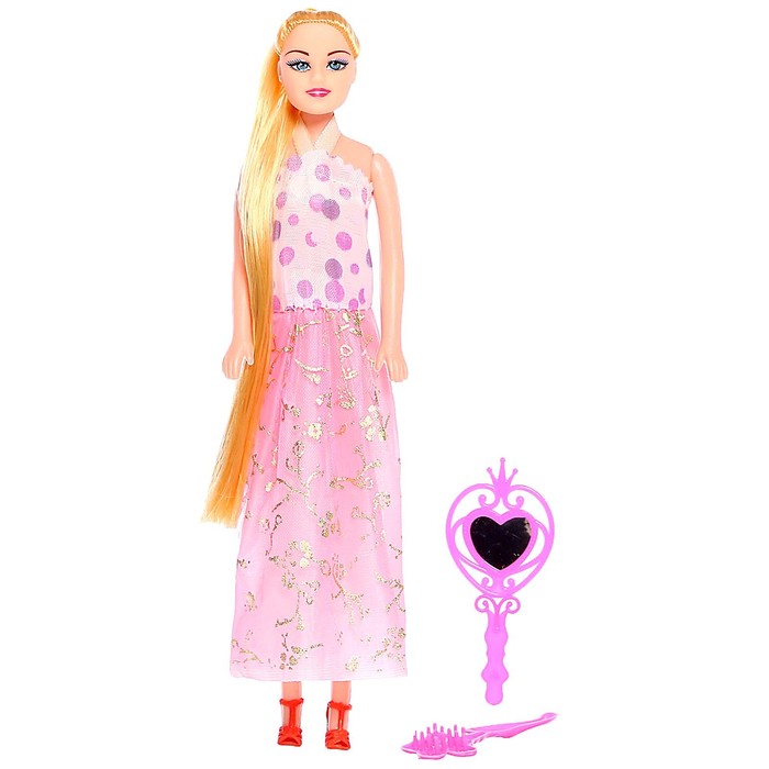 Кукла-модель Оля в платье, с аксессуарами, МИКС