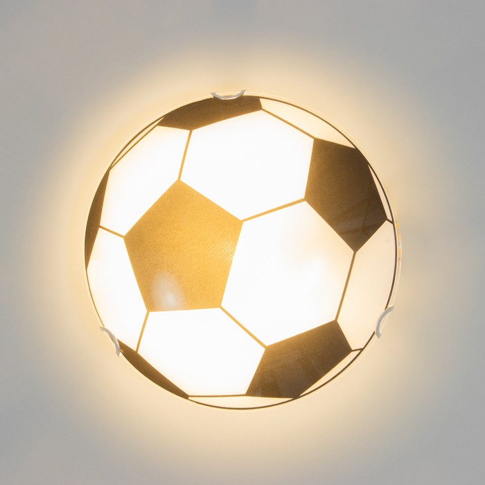 Светильник "Мяч" моллир., 1х60Вт Е27, хром, d=25 см,  h=4,5 см