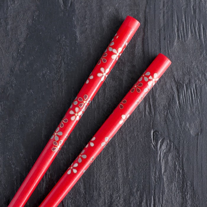 Палочки для еды на 2 персоны 23 см "Рисунок"