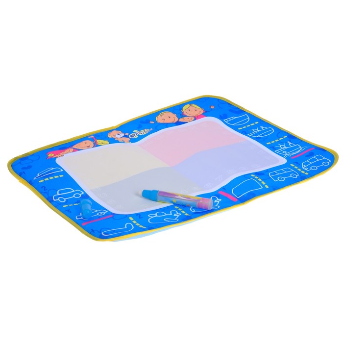 Коврик для рисования водой, "Фруктики", с маркером