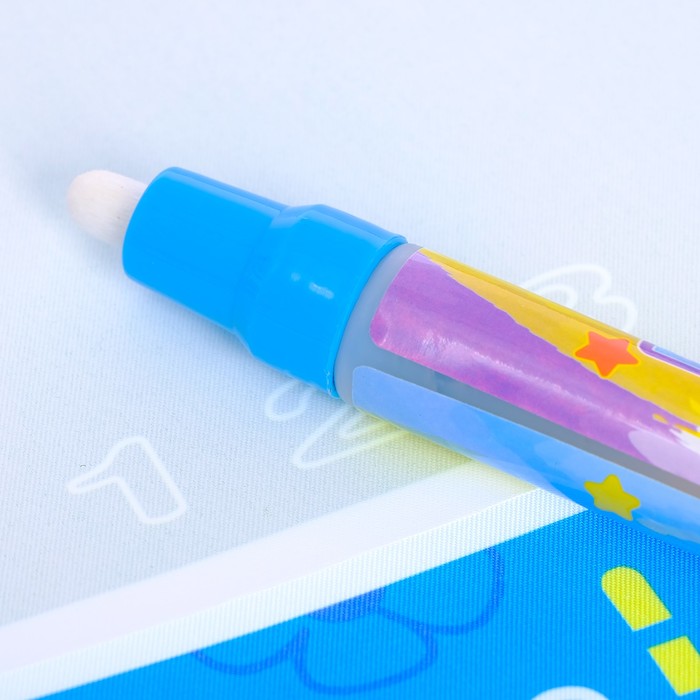 Коврик для рисования водой, "Фруктики", с маркером