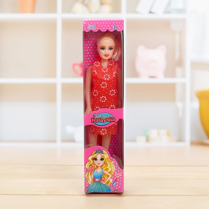 Кукла «Оксана» в платье, МИКС