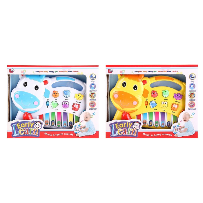 Музыкальная игрушка-ионика «Коровка», звуковые эффекты, МИКС