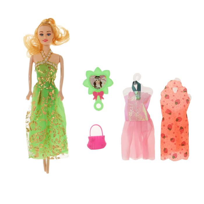 Кукла модель "Анюта" с одеждой и аксессуарами, МИКС