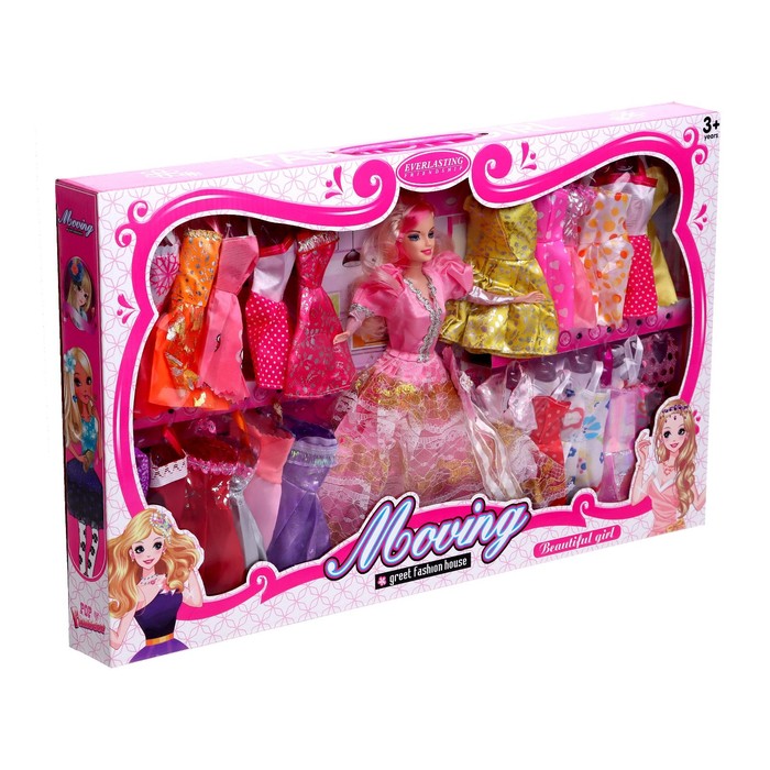 Кукла с платьями, МИКС