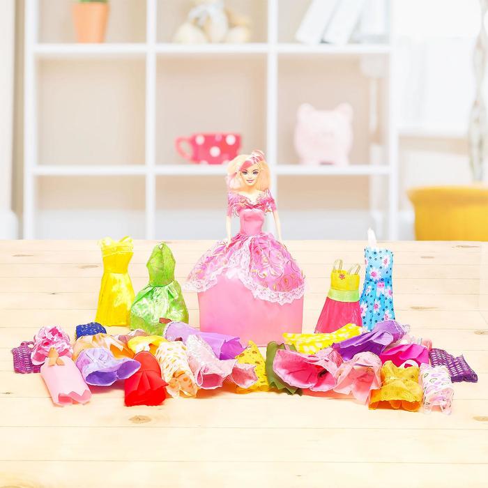 Кукла с платьями, МИКС