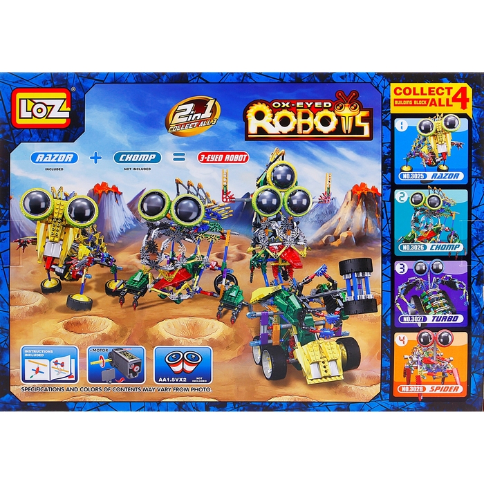 Конструктор-робот «Насекомое», работает от батареек, 389 деталей