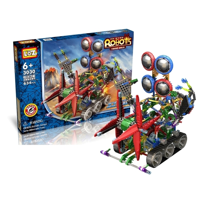 Конструктор-робот 2 в 1 «Кибер жук», работает от батареек, 634 детали