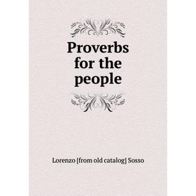

Книга Proverbs for the people