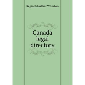 

Книга Canada legal directory
