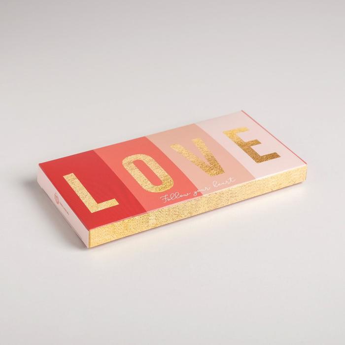 

Коробка для шоколада, кондитерская упаковка «With Love», 17.3 х 8.8 х 1.5 см