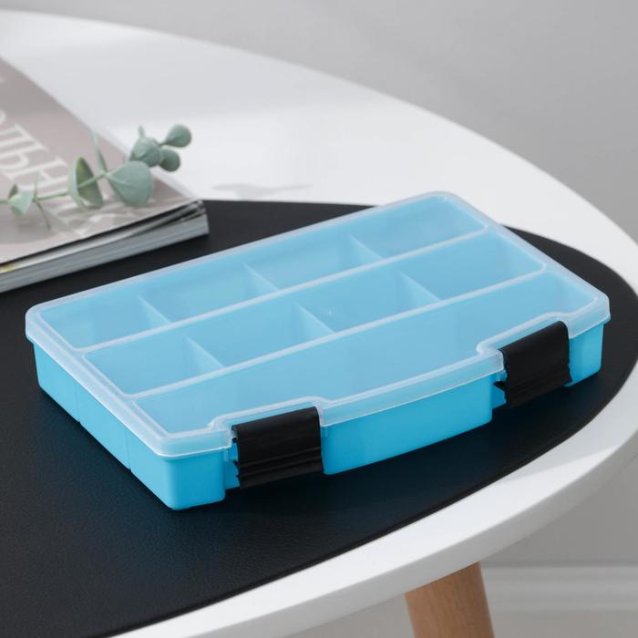 органайзер для хранения 13 отделений Органайзер пластиковый для хранения, 9 отделений, 19×13×3 см, цвет МИКС