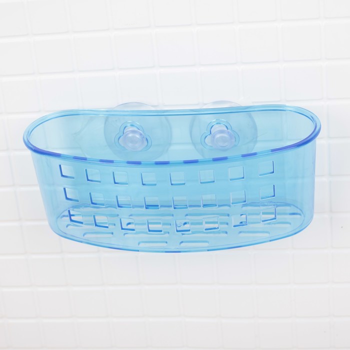 Держатель для ванных принадлежностей на присосках, микс цвета