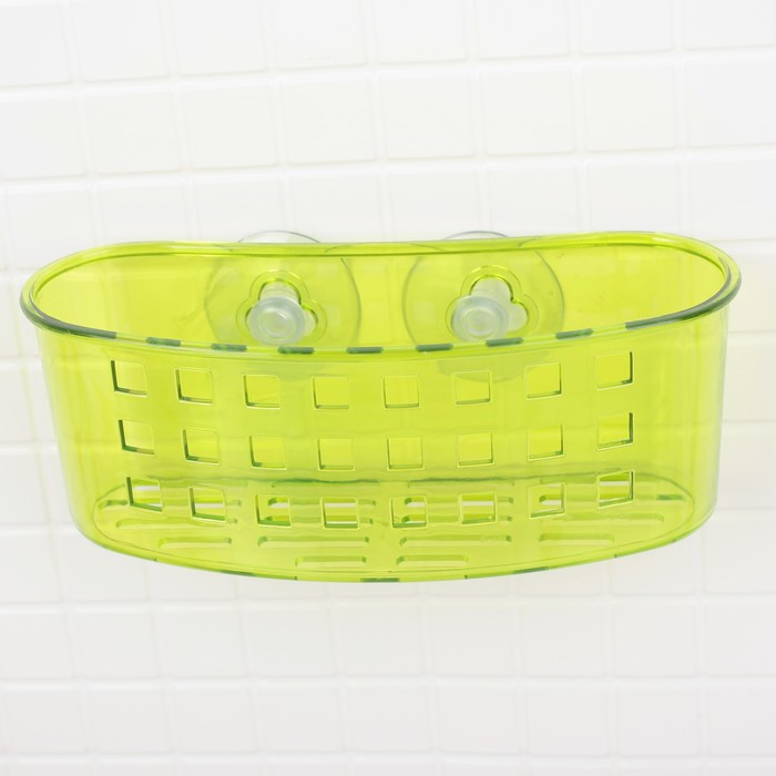 Держатель для ванных принадлежностей на присосках, микс цвета