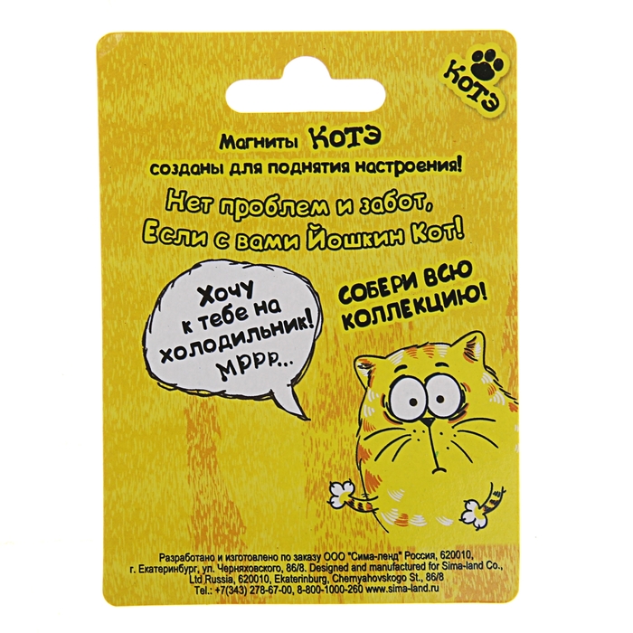 Магнит "Покорми котэ"