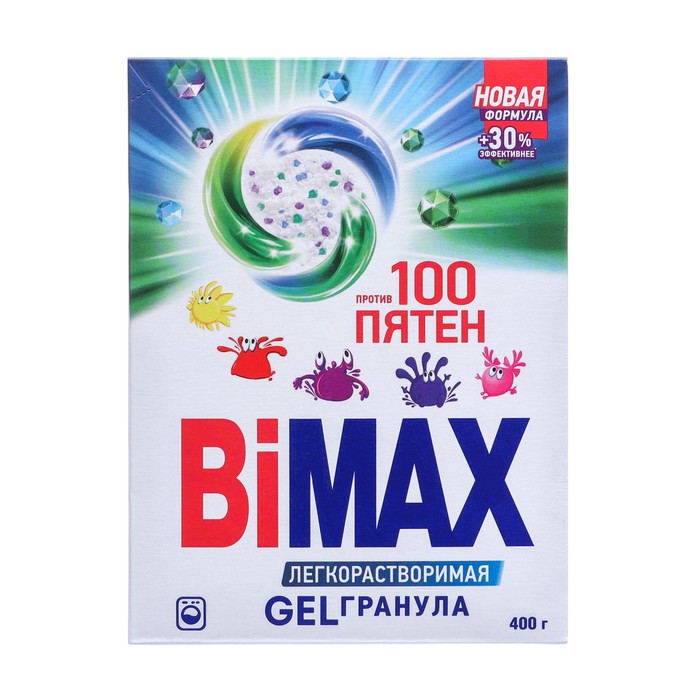 фото Стиральный порошок bimax "100 пятен", автомат, 400 г