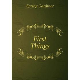 

Книга First Things