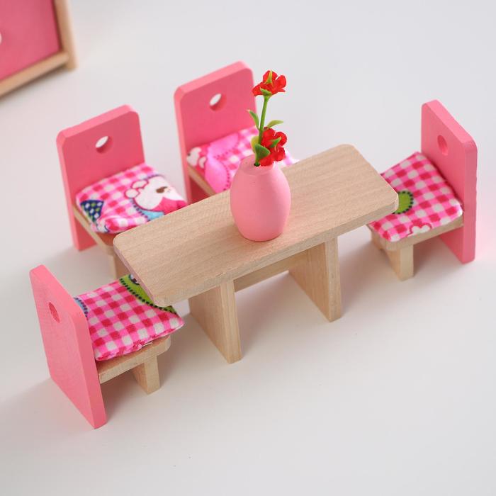 Мебель кукольная "Столовая", 8 предметов