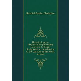 

Книга Historical survey of speculative philosophy from Kant to Hegel; designed as an introduction to the opinions of the recent schools