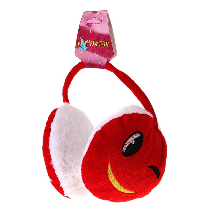 Ободок-наушники "Смайл подмигивает", цвета МИКС