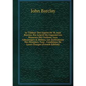 

Книга Le Tableav Des Esprits De M Iean Barclay Par Leqvel On Cognoist Les Humeurs Des Nations, Leus Aduantages Defaux