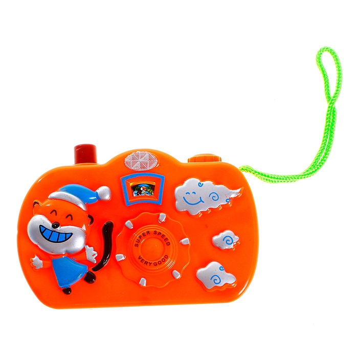 Фотоаппарат "Зверята", с картинками животных, МИКС