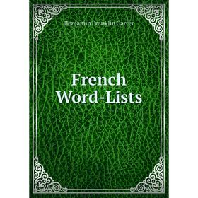 

Книга French Word-Lists