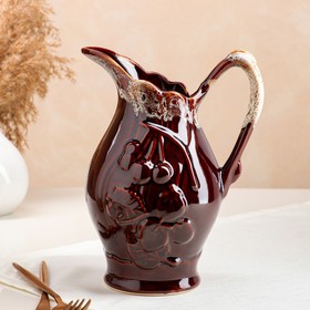 

Кувшин "Виноград", глазурь, керамика, 1.5 л