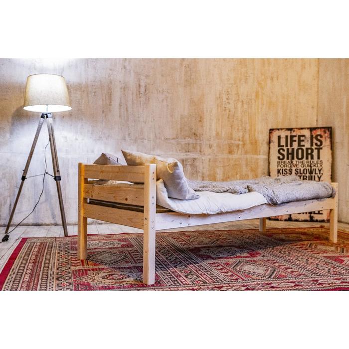 Односпальная кровать «Светлячок», 700 × 1900 мм, массив, цвет сосна
