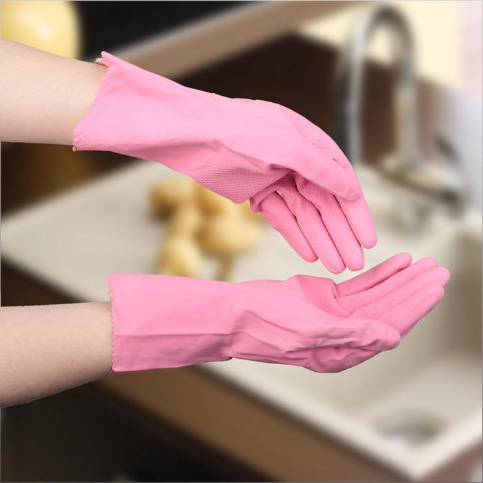 Перчатки латексные, размер M, цвет МИКС